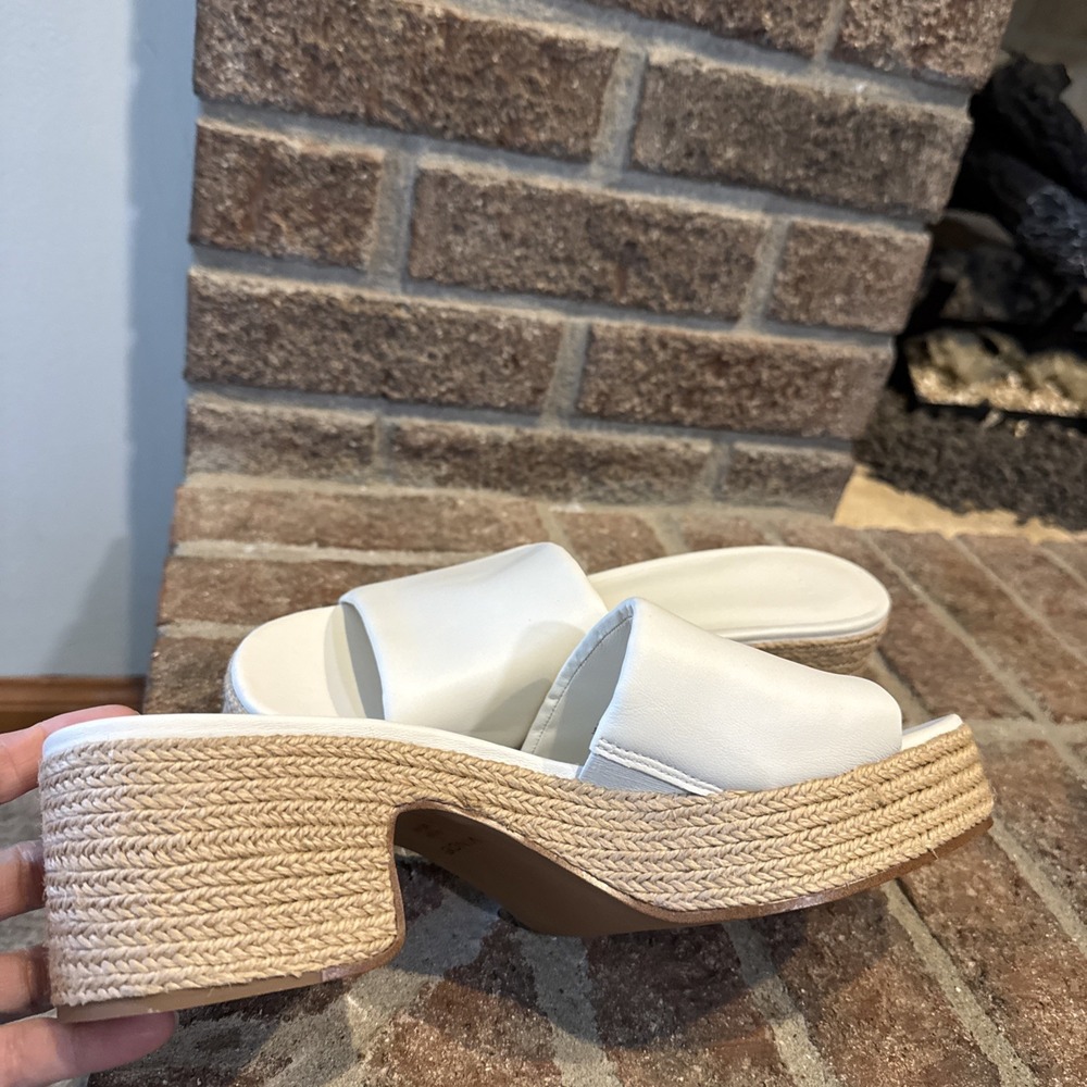 Vince‎ Women's Margo Espadrille Block Heel Slip On Sandals Slide Size 9.5 #174 - Picture 9 of 16